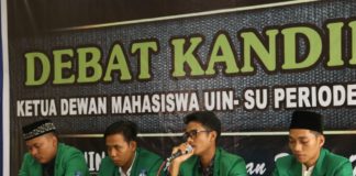 4 Kandidat Calon DEMA UIN SU Paparkan Visi Misi
