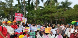 Aksi Hari Perempuan Internasional, Suarakan Tolak Kekerasan Seksual