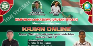 HMJ Siyasah Gelar Kajian Daring Terkait Covid-19