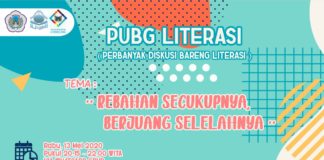 Tetap Produktif di Rumah, UKM Literasi UNG Langsungkan Diskusi Daring