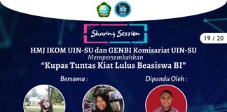 HMJ IKOM dan GenBI UIN SU Bagi Kiat Lulus Beasiswa BI
