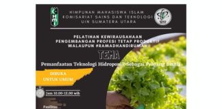 HMI Komisariat Saintek: Hidroponik Salah Satu Peluang Bisnis
