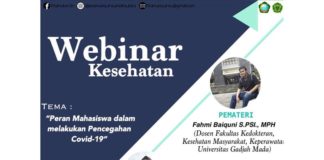 Webinar Kesehatan: Ketahui Peran Mahasiswa Hadapi Covid-19