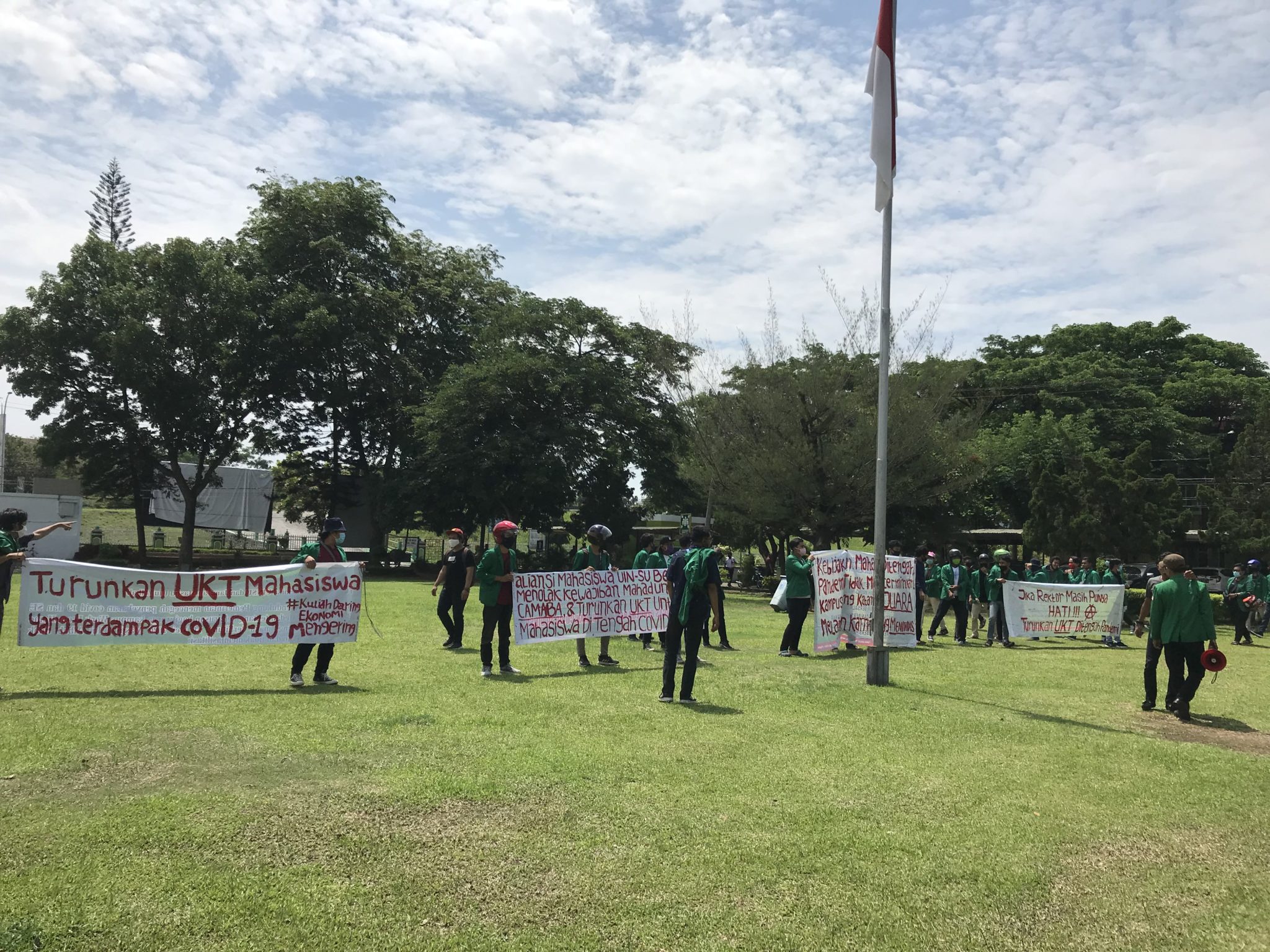 Aliansi Mahasiswa UIN SU Lakukan Aksi Bela Mahasiswa