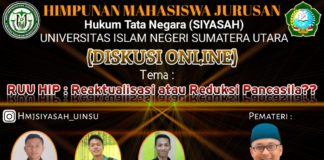 HMJ Siyasah Gelar Diskusi RUU HIP: Reaktualisasi atau Reduksi Pancasila?