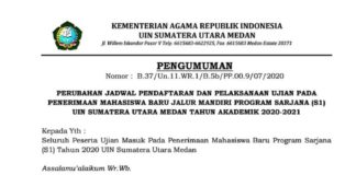 Rektor Undur Pendaftaran UM-MANDIRI Sampai 27 Agustus