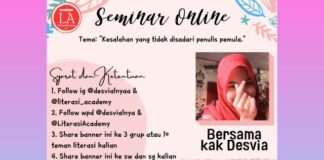 Literasi Academy Helat Seminar Daring Kepenulisan