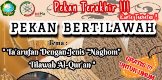 Pekan Terakhir Bertilawah, DEMA FST: Taaruf dengan Naghom