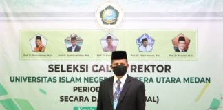Prof. Dr. Syahrin Harahap, M.A Resmi Dilantik Jadi Rektor
