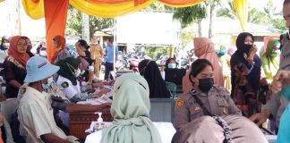 Pendistribusian 400 Vaksinasi di Sei Kepayang Induk