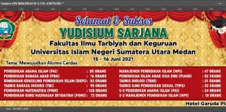 FITK UIN SU Adakan Yudisium Ke-I Secara Luring