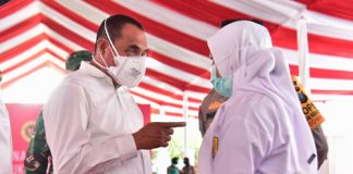 Gubernur Sumut Targetkan Angka Vaksinasi Capai 70%