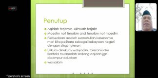 Kelompok 32 KKN-DR UIN SU Adakan Webinar Bahas Moderasi Beragama