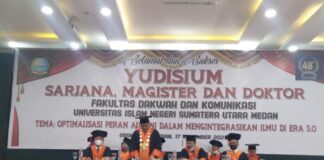 FDK UIN Sumut Langsungkan Yudisium Program Sarjana, Magister, Doktor