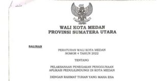 Wali Kota Medan Keluarkan Perwal Tentang Aplikasi Peduli Lindungi