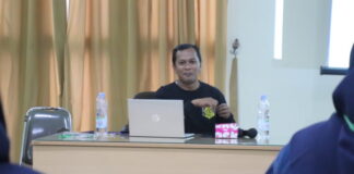 Hari Pertama PJTLN, LPM Dinamika UIN SU Bahas Feature