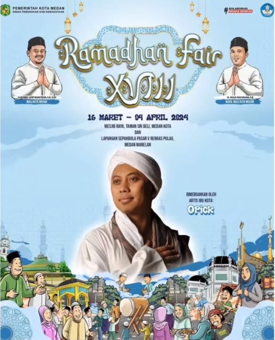 Pemko Medan Hadirkan Opick di Penutupan Ramadan Fair XVIII
