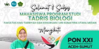 Mahasiswi Tadris Biologi UIN SU Menjadi Perwakilan Sumut pada PON XXI
