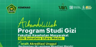 Selamat! Prodi Gizi UIN SU Resmi Raih Akreditasi Unggul