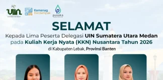 Go to Lebak, Lima Mahasiswa UIN SU Lulus KKN Nusantara 2026